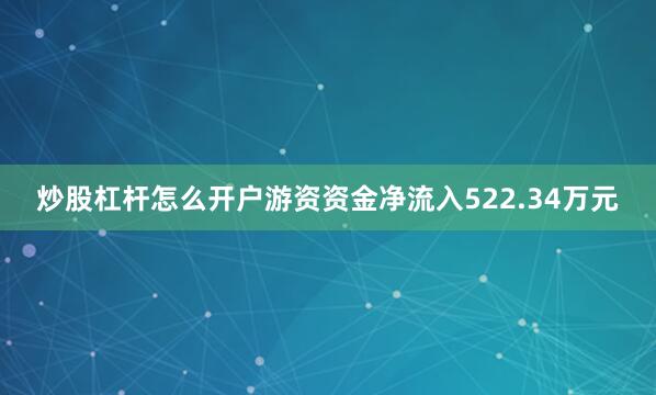 炒股杠杆怎么开户游资资金净流入522.34万元